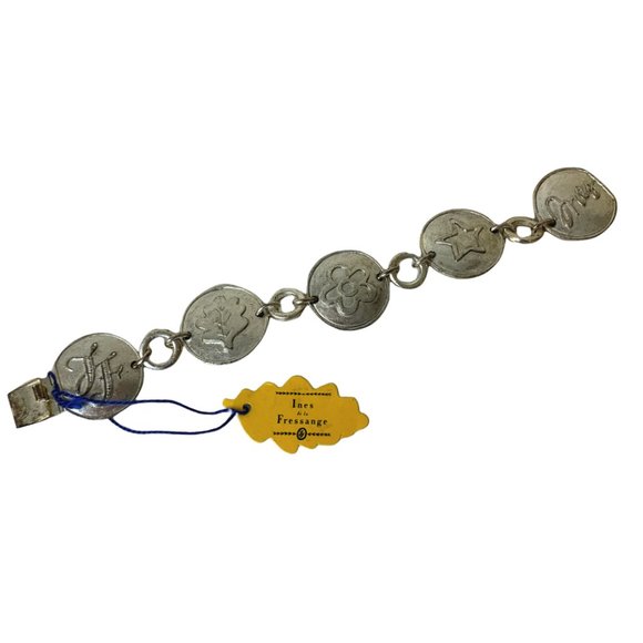 Ines de la Fressange Silver 5 Plate Bracelet - Picture 1 of 7